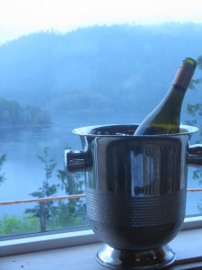 Wine at Westcoast Wilderness Lodge