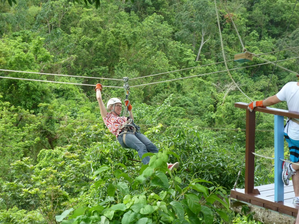 Ziplining in the Jungle