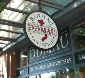 Eating at D D Mau in Vancouver